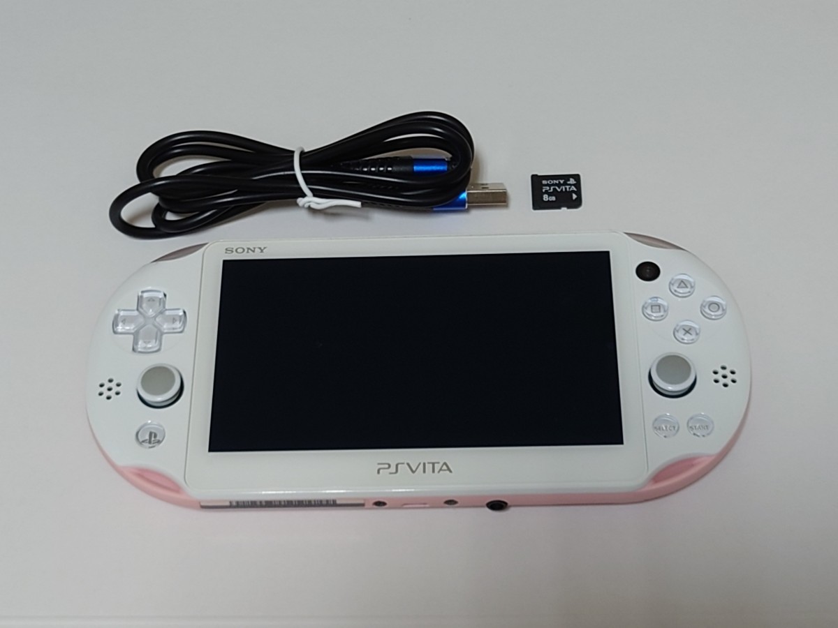 PS Vita PCH-2000 本体 ピンク メモリーカード USB充電器 ときめきメモリアル Girls Side Premium 3rd  Story