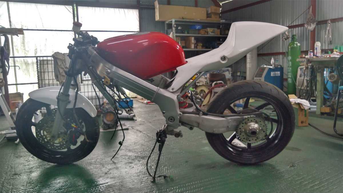 NSR250R MC28 RS125シートカウル用アルミシートレール_画像9