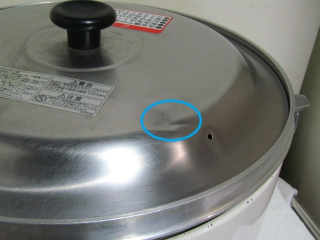 【現状品】○Rinnai　リンナイ　ガス炊飯器　RR-50S1　LPガス用　2015　10L　8kg　約5升　厨房　飲食店　ホテル　宿舎　　 ②　O.11.10.タ_画像9