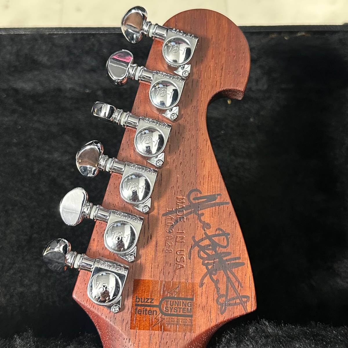 希少 USA製 Washburn N4 EPNM Padauk NUNO BETTENCOURT Signature Model パドゥーク ワッシュバーン アーム ハードケース付 サイン入り_画像9