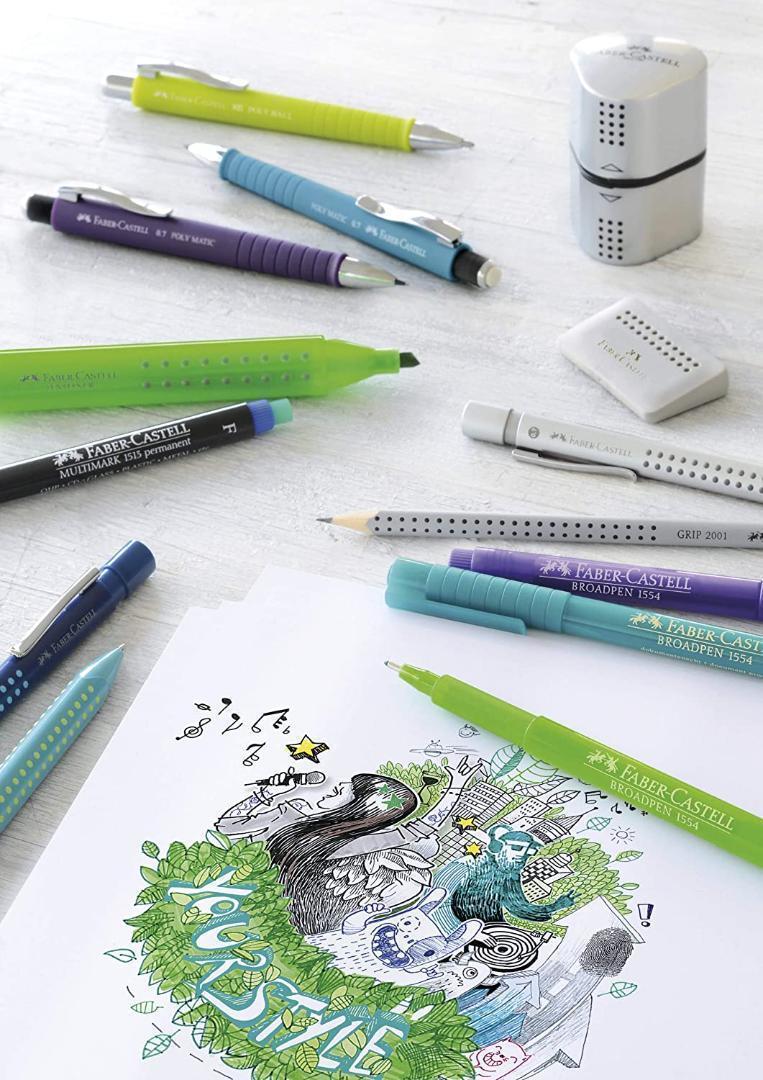 【国内未発売品 稀少】Faber Castell ファーバーカステル オートノック シャープペンシル Polly Matic 0.7mm 桃 新品 回転繰出消しゴム■の画像4