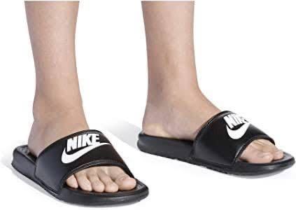 NIKE BENASSI JDI 343880 090/28cm 柔らかいミッドソールのフォームとジャージー素材の裏地/快適性でゆったりとした上質な履き心地を実現_画像1