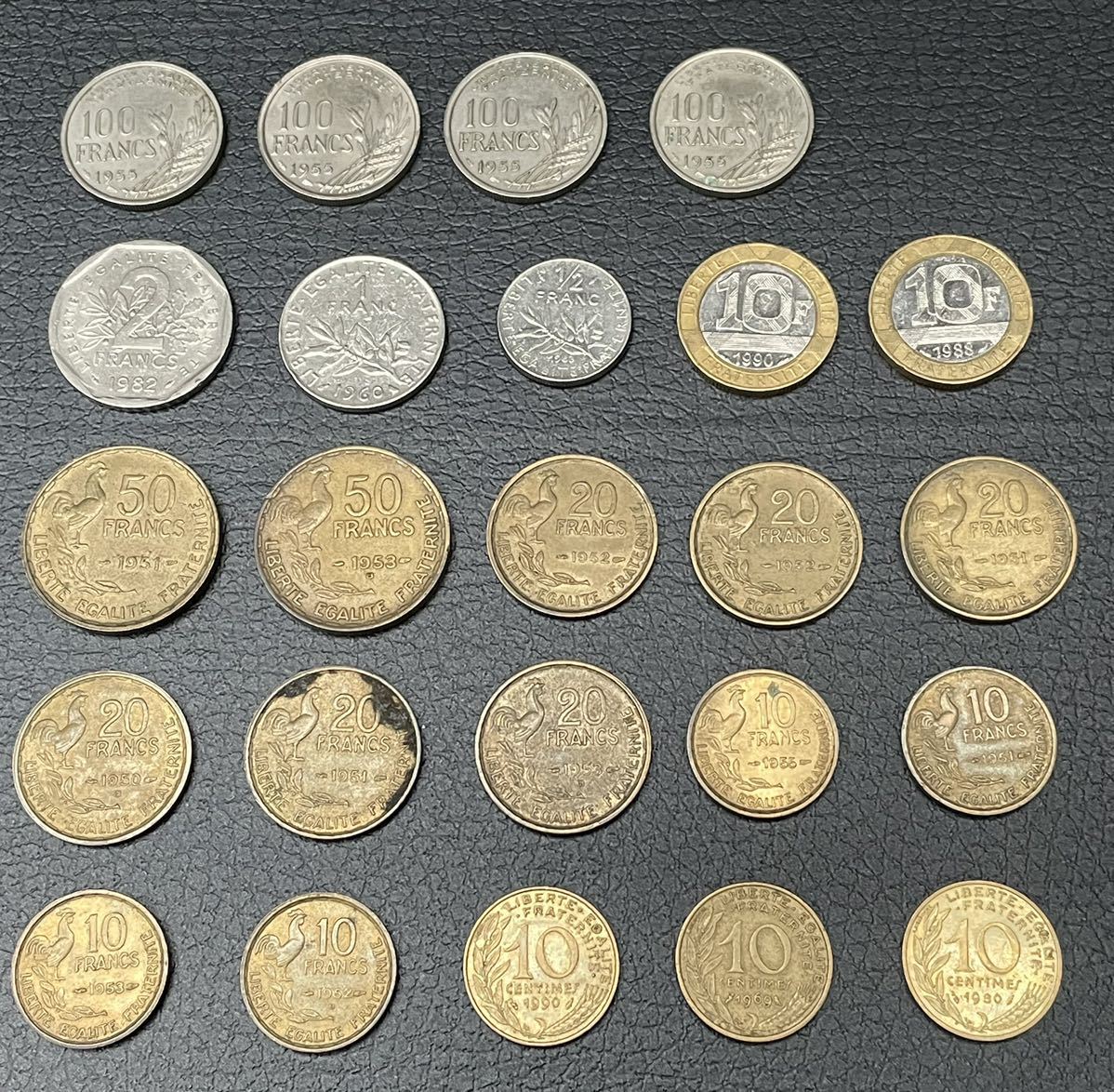 外国硬貨　アンティークコイン　フラン硬貨　古銭　_画像1