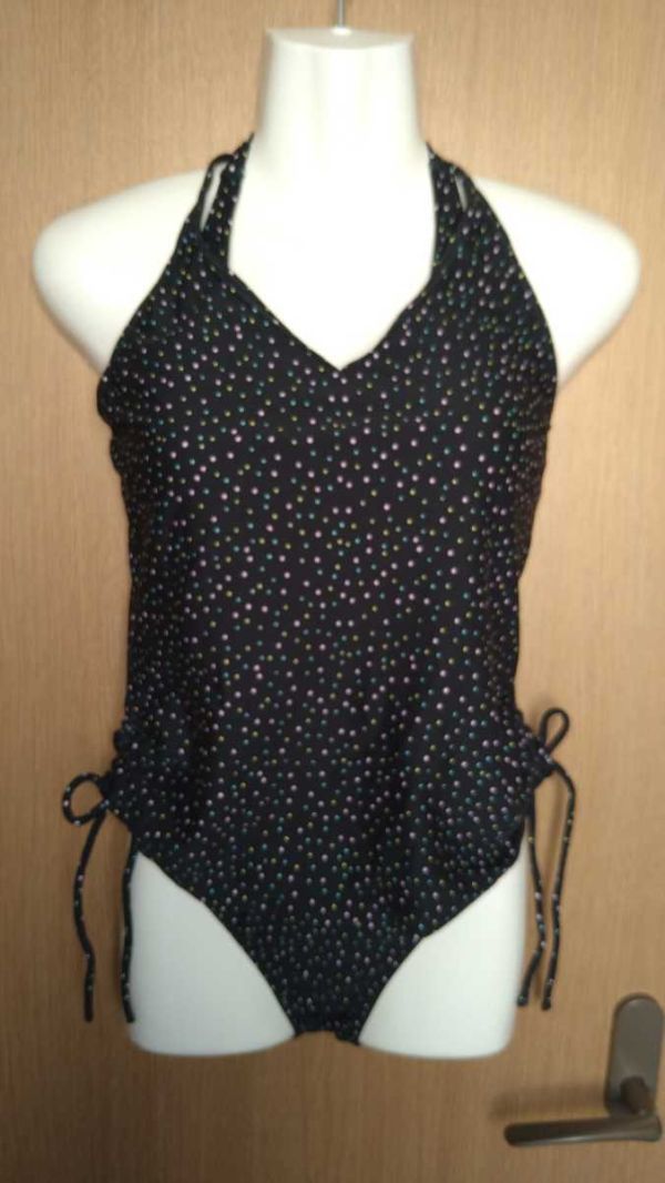 *SHREANU* black × pink × light blue × yellow color * small polka dot pattern bikini 3 point set * size 11* made in Japan * setup *