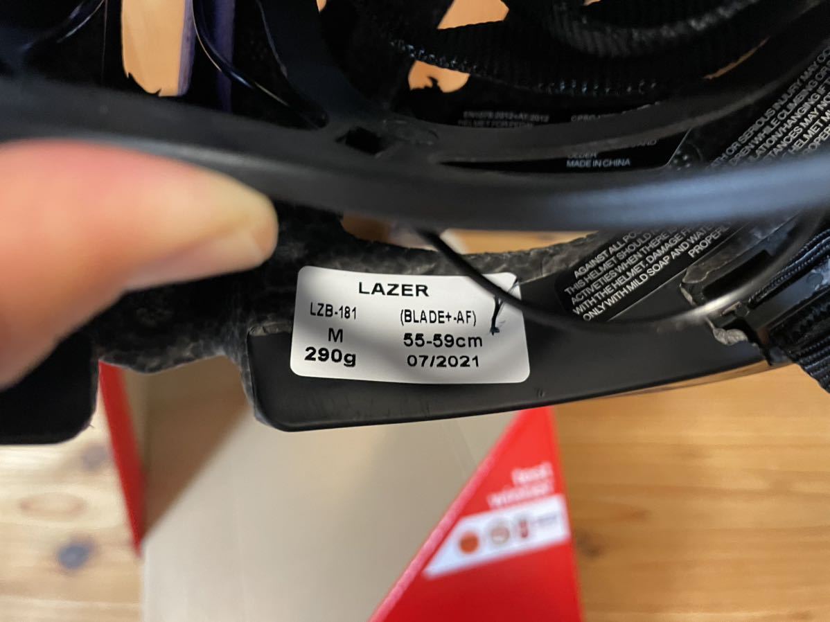 LAZER （レイザー） Blade+ AF レッドブラック　size:M 55-59cm 290g レイザー ブレイド ロード 自転車用 ヘルメット　アジアンフィット_画像10