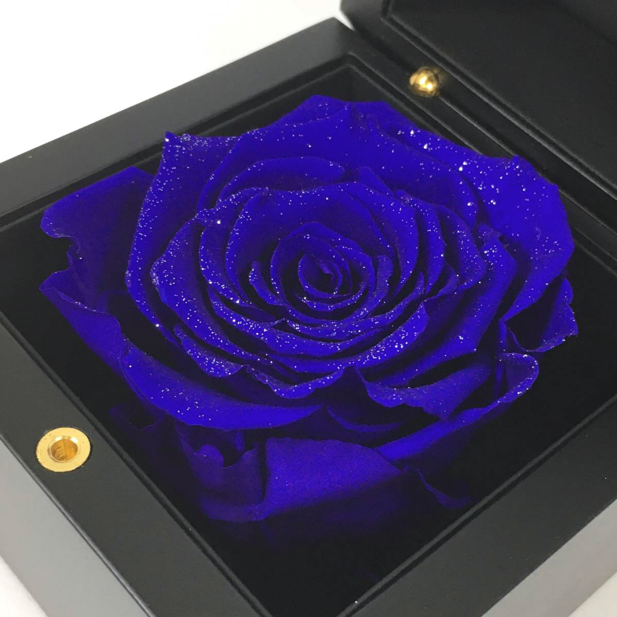 ローズギャラリー銀座 ダイヤモンドローズ ブルー ピンク ２点セット ケース入 薔薇 プリザーブドフラワー ROSE GALLERY GINZA_画像3