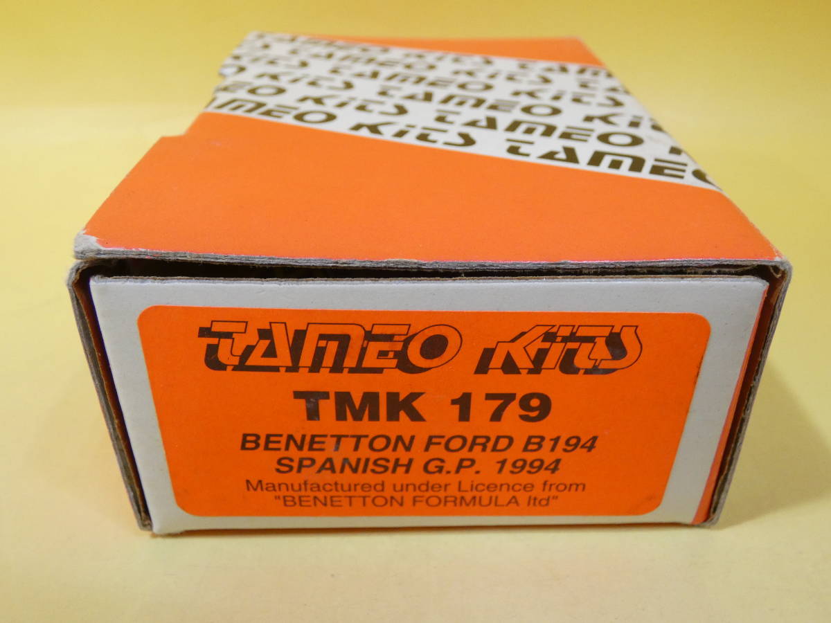 【未組立】タメオ　TMK179　BENETTON FORD B194 SPANISH GP 1994　1/43　TAMEO　メタルキット/プラモ【ジャンク扱い】J4 H2147_画像1