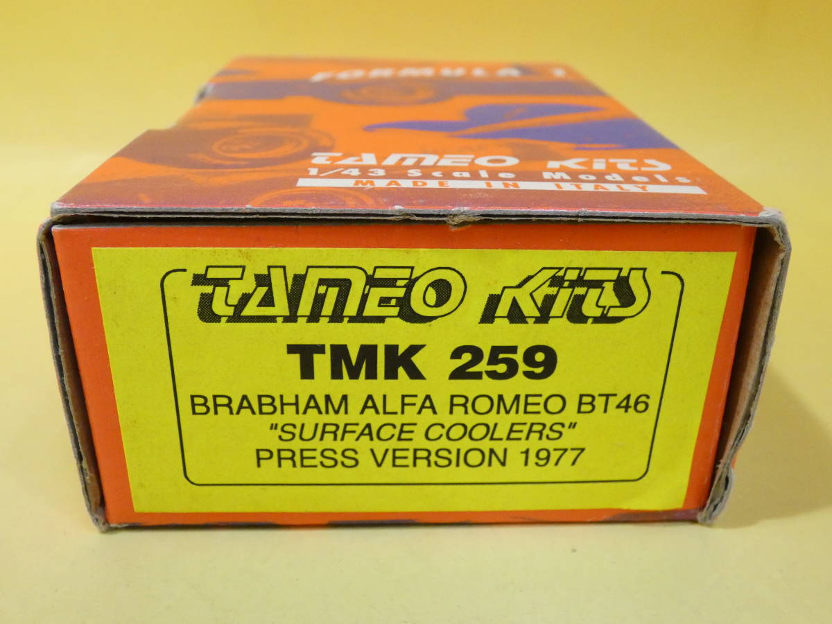 【未組立】タメオ　TMK259　BRABHAM ALFA ROMEO BT46 SURFACE COOLERS　1/43　TAMEO　メタルキット/プラモ【ジャンク扱い】J4 H2130_画像1