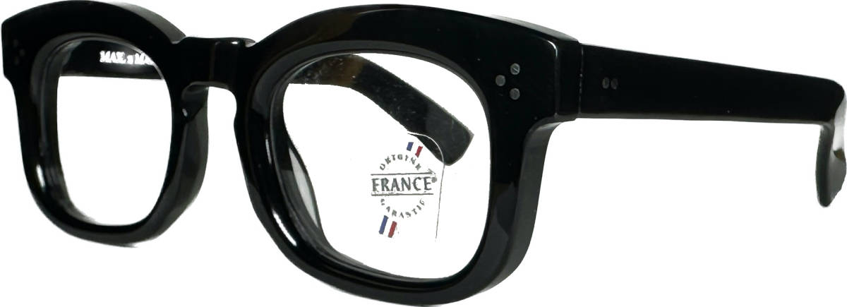 極厚8mm フランス製 本物 マツケリー素材 Maryll 極太 メガネ 新品 Frame France マリル ( MAX PITTION マックス ピティオン スタイル_画像3