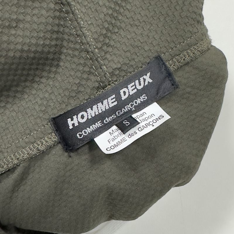 【22SS】 COMME des GARCONS HOMME DEUX コムデギャルソンオムドゥ エステルジャージー ストレッチ プルオーバーパーカー S フーディー_画像3