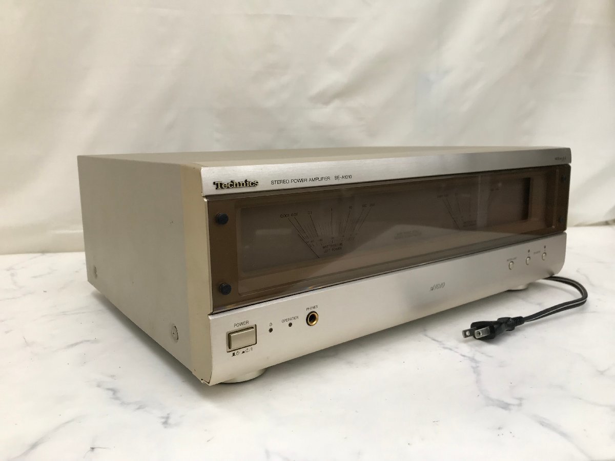 Y0036　中古品　オーディオ機器　パワーアンプ　Technics　テクニクス　SE-A1010 【元箱あり】_画像1