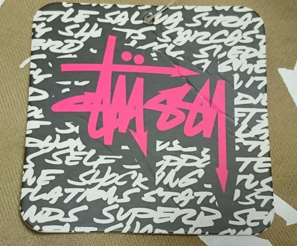  супер . редкость редкий! с биркой!STUSSY×FUTURA Stussy ×f.-chula/ череп общий рисунок / Logo вышивка сотрудничество ограничение тренировочный Parker L трудно найти 