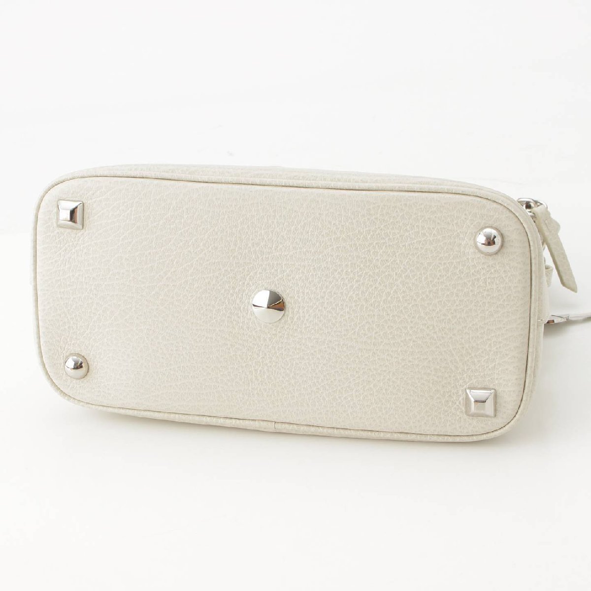 [ mezzo n Margiela ]Maison Margiela 5AC leather 2way handbag S56WG0082 white [ used ][ regular goods guarantee ]193252