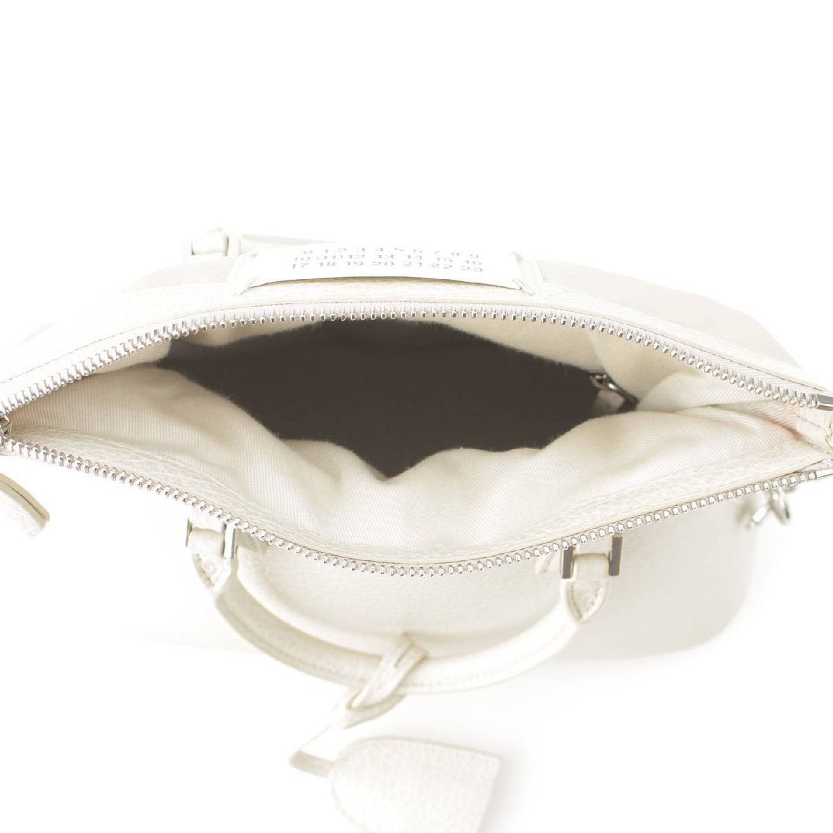 [ mezzo n Margiela ]Maison Margiela 5AC leather 2way handbag S56WG0082 white [ used ][ regular goods guarantee ]193252