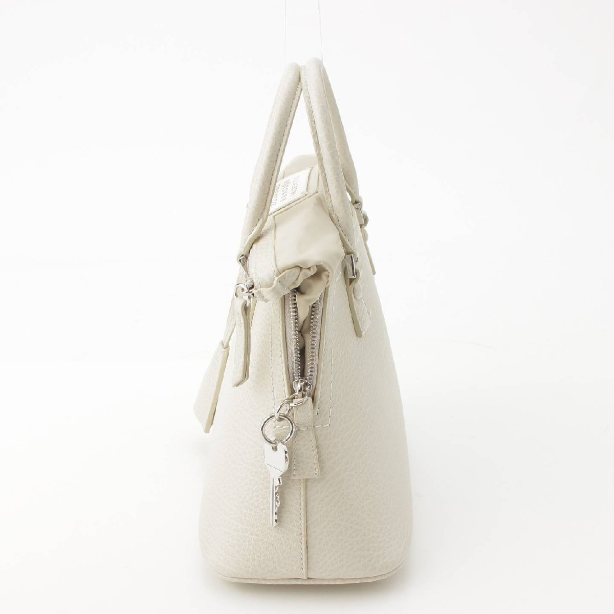 [ mezzo n Margiela ]Maison Margiela 5AC leather 2way handbag S56WG0082 white [ used ][ regular goods guarantee ]193252