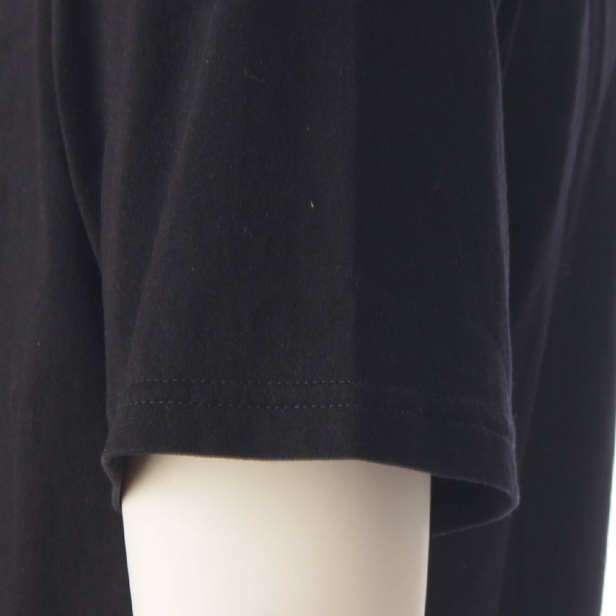 【バーバリー】Burberry　メンズ ロゴプリント コットン 半袖 Tシャツ 8026016 ブラック XS 【中古】【正規品保証】193790_画像7