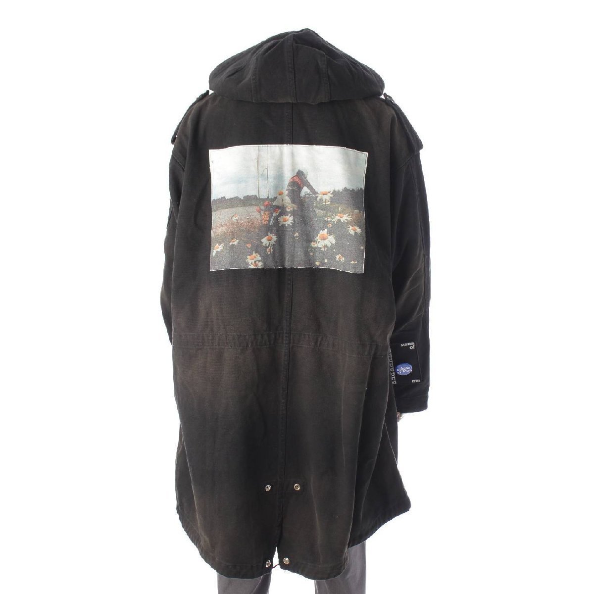 【ラフ シモンズ】Raf Simons　21SS MEDIUM LENGTH PARKA モッズコート 211-M710 ブラック 46 【中古】187155_画像4