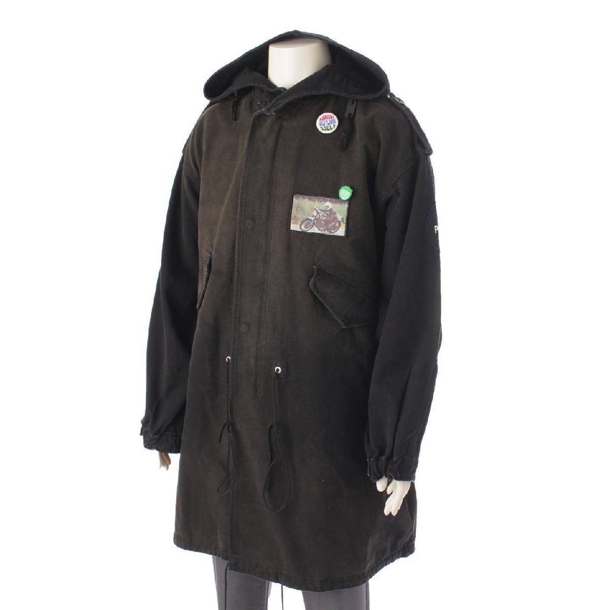 【ラフ シモンズ】Raf Simons　21SS MEDIUM LENGTH PARKA モッズコート 211-M710 ブラック 46 【中古】187155_画像2