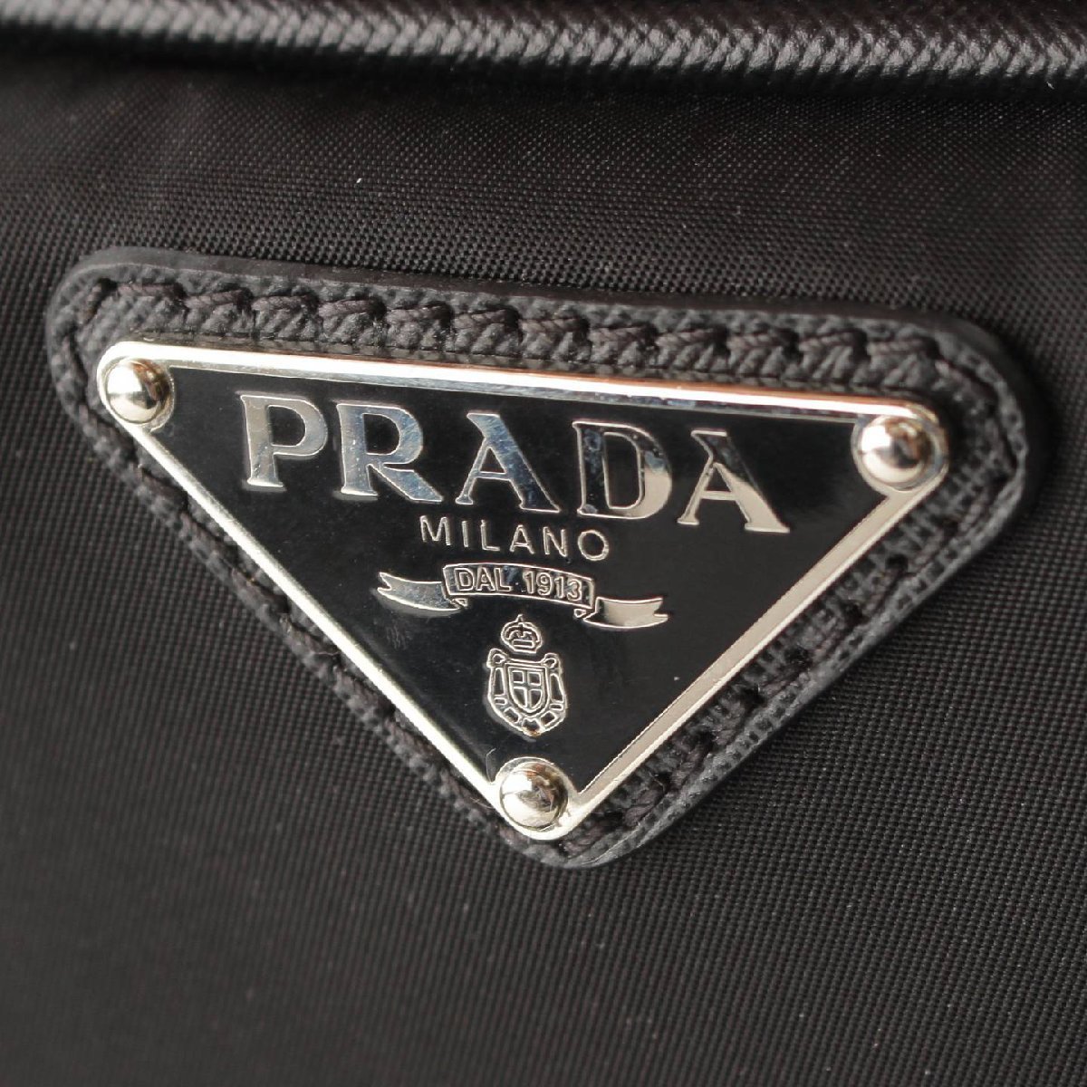 【プラダ】Prada　テスート サフィアーノ キャリーバッグ キャリーケース VV030M ブラック 【中古】【正規品保証】193985_画像6
