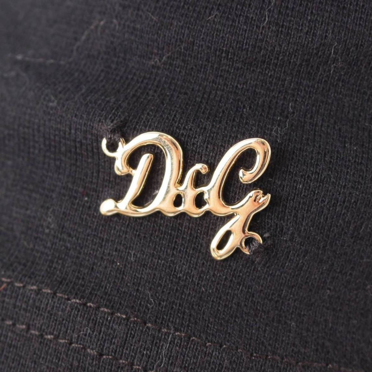 【ドルチェアンドガッバーナ】Dolce&Gabbana　Tシャツ ワンピース ブラック 44 【中古】【正規品保証】88439_画像6
