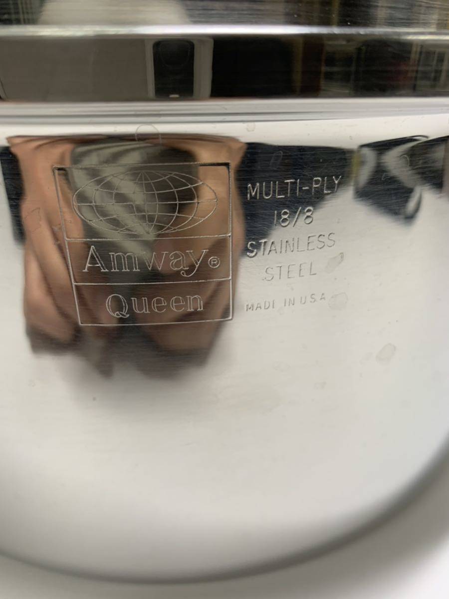 Amway アムウェイ Queen クィーン ステンレス 鍋 両手鍋 片手鍋 3点セット　中古品　調理器具_画像10