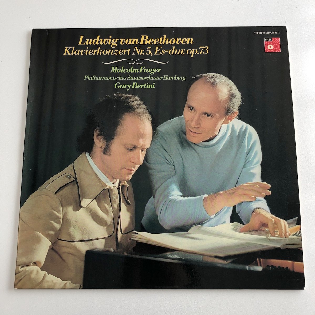LP/ フレイジャー、ベルティーニ / ベートーヴェン：ピアノ協奏曲第5番「皇帝」/ ドイツ盤 BASF 2022069-9 31101_画像1