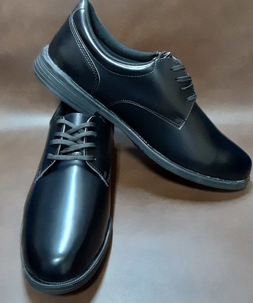  most price!.11781 jpy! new goods! masterpiece plain tu design! green safety high grip shoes safety shoes! gentleman shoes type! adult Loafer type! black! rare 29cm