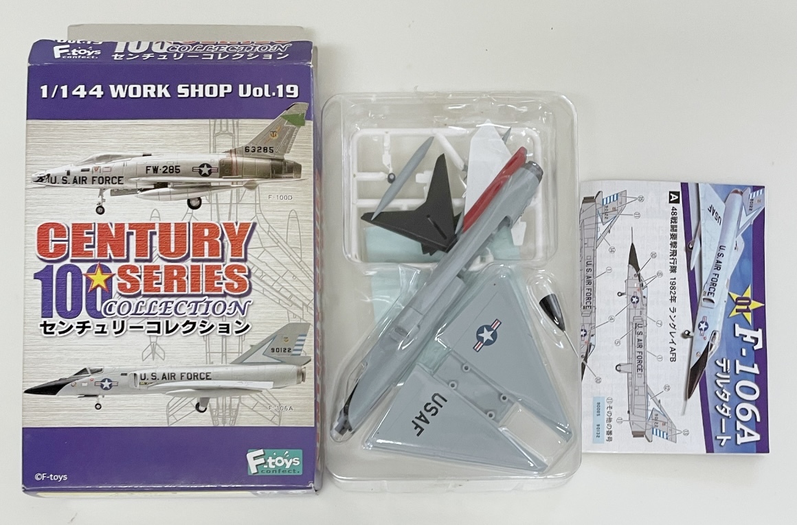 送料220円〜 F-toys エフトイズ 1/144 センチュリーコレクション 1-b F-106A デルタダート 194戦闘要撃飛行隊 カルフォルニア州兵空軍 の画像1