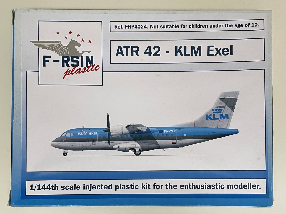 送料350円～ 希少 未使用品 F-RSIN 1/144 ATR-42 ATR 42 KLM オランダ航空 プラモデル_画像1