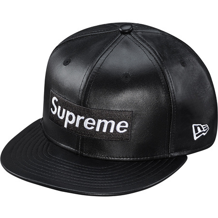 SUPREME NEW ERA Leather Box Logo_画像1