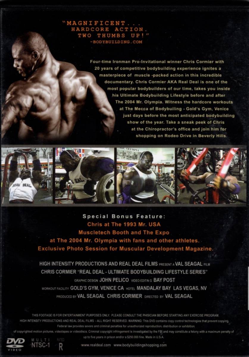 ◆REAL DEAL　CHRIS CORMIER　クリス・カミアー　ボディビル　中古DVD_画像4