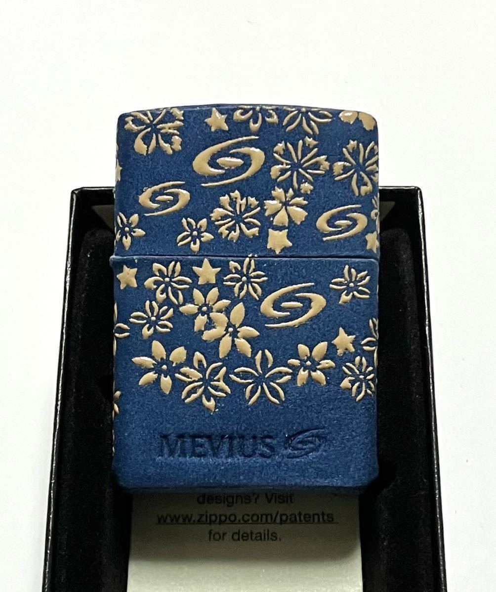 ZIPPO 2021年製 MEVIUS メビウス 甲州印伝 和柄 伝統工芸品 鹿革 漆