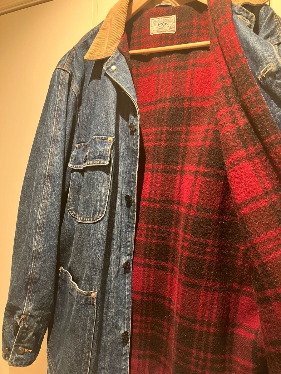 超希少USA製 80〜90年代白タグ Ralph Lauren デニムカバーオール 超希少USA製 80〜90年代白タグ Ralph Lauren デニムカバーオール