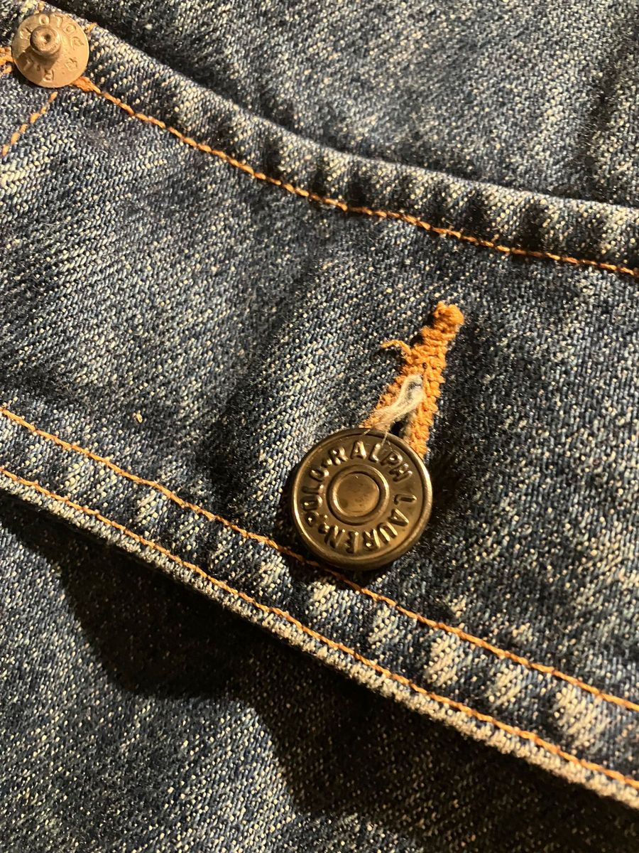 超希少USA製 80〜90年代白タグ Ralph Lauren デニムカバーオール 超希少USA製 80〜90年代白タグ Ralph Lauren デニムカバーオール