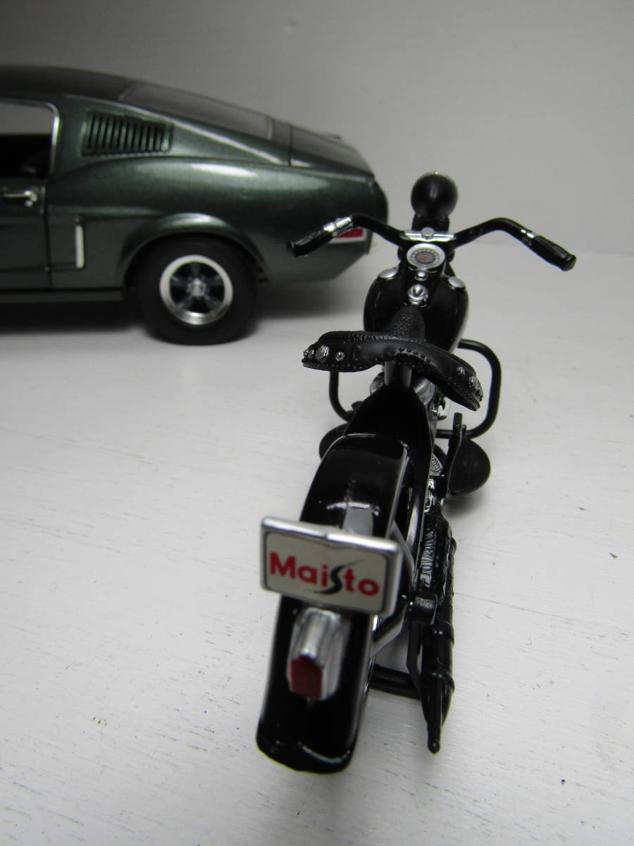 Harley Davidson 1/18ハーレー ダビッドソン Panhead FL 1948 パンヘッド ブラック USA ジオラマ ヴィンテージ 60s アメリカン 未展示品_画像4