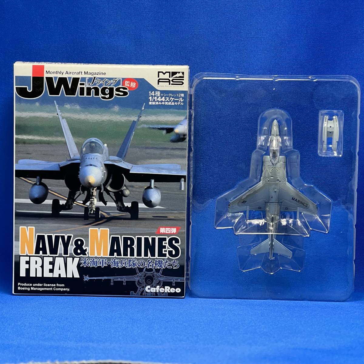 JWings 米海軍・海兵隊の名機たち #48 AV-8B ハリアーⅡ PLUS 米海兵隊 VMA-231ACE OF SPADES 1/144 カフェレオの画像1