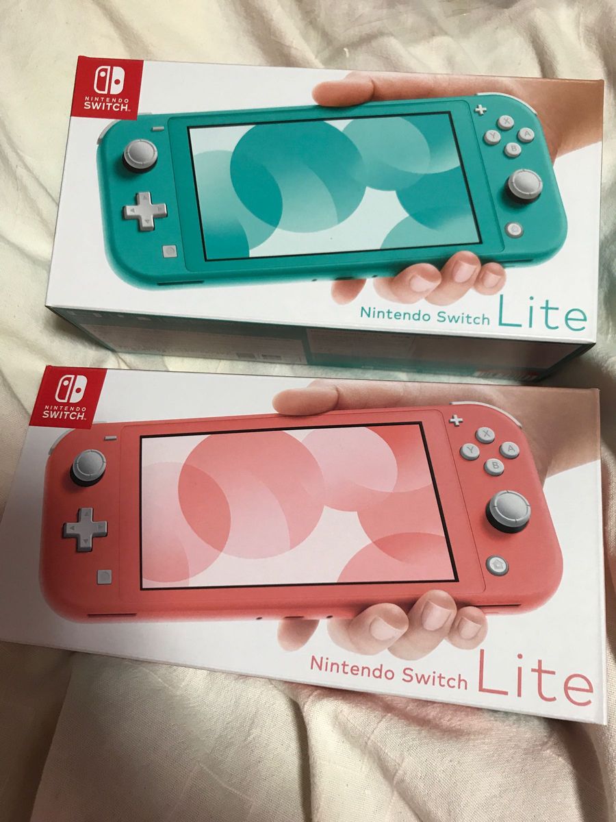 Nintendo Switch Lite ニンテンドースイッチライト　色コーラル、ターコイズ　2台セット　新品