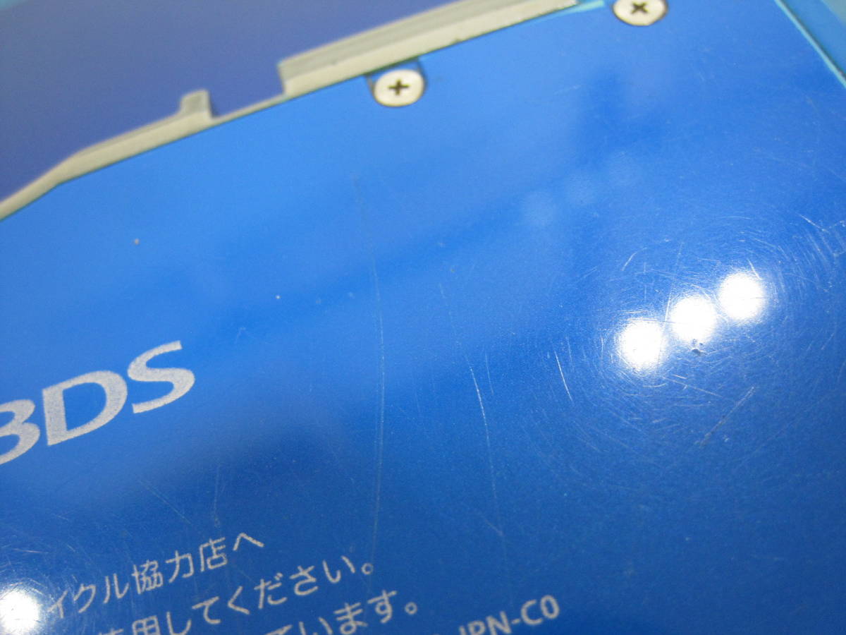 067) 【ジャンク】 ニンテンドー3DS コバルトブルー 本体のみ _画像4