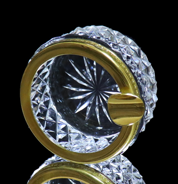 オールド・バカラ(BACCARAT) 極稀少 ブロンズ装飾 灰皿 オールド・バカラ(BACCARAT) 極稀少 ブロンズ装飾 灰皿