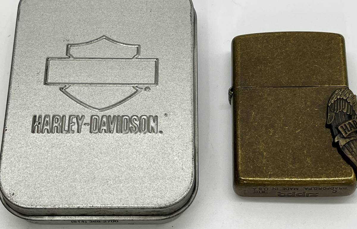 ★Zippo ジッポー ライター HARLEY-DAVIDSON ハーレーダビッドソン 1997年製★14642-19_画像1