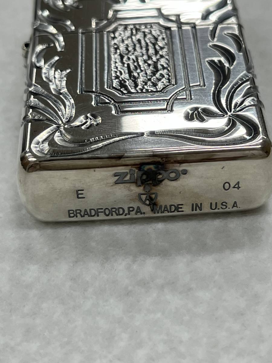 ★Zippo ジッポー ライター ARMOR アーマー 両面加工 深堀 2004年製★14642-70_画像6