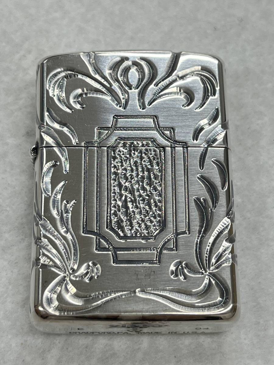 ★Zippo ジッポー ライター ARMOR アーマー 両面加工 深堀 2004年製★14642-70_画像1