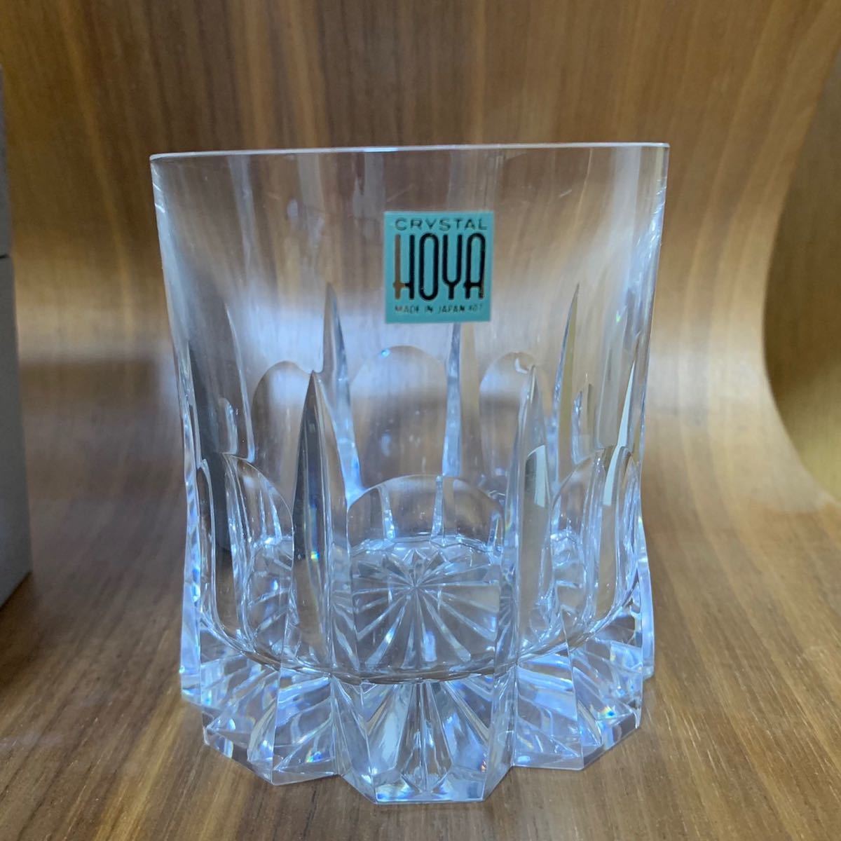 レア 未使用 美品 生産終了 HOYA CRYSTAL 最高級 ロックグラス クリスタルガラス コレクション ウィスキー 箱入り 栞 送料無料の画像2
