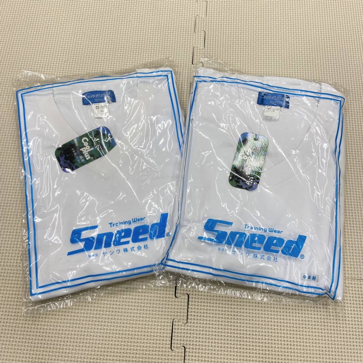 SS2-LLV2 new goods [Sneed Sanwa] short sleeves training wear size LL 2 sheets / white / short sleeves /V collar / gym uniform / physical training / elementary school student / junior high school student / high school student / part ./ inner 