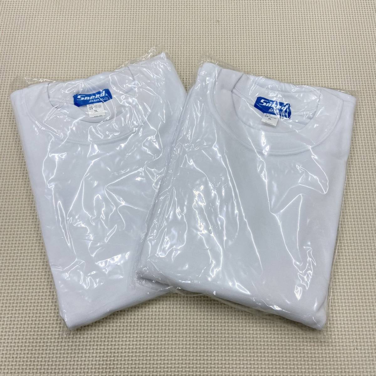 SS2-H3L2 new goods [Sneed Sanwa] short sleeves training wear size 3L 2 sheets / white / short sleeves / circle collar / gym uniform / physical training / junior high school student / high school student / part ./ motion put on / inner 