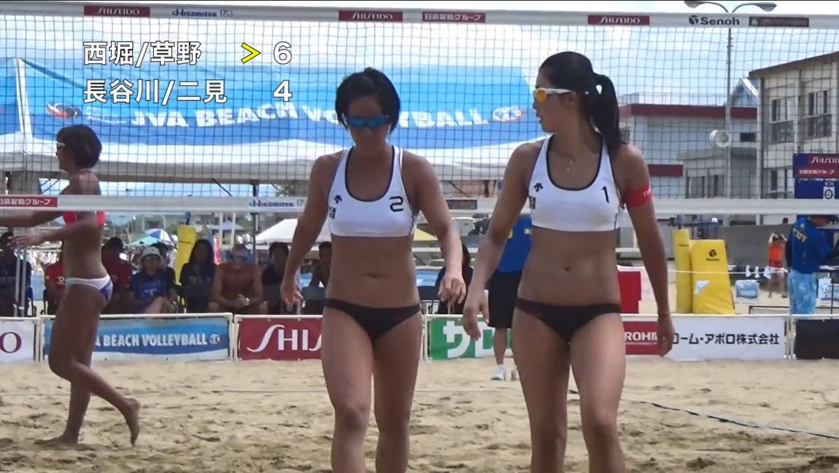 JBV Japan beach volleyball ream . official 2017 year minor bi Japan Tour no. 4 war line . convention [ woman decision .] large je -stroke BD compilation 