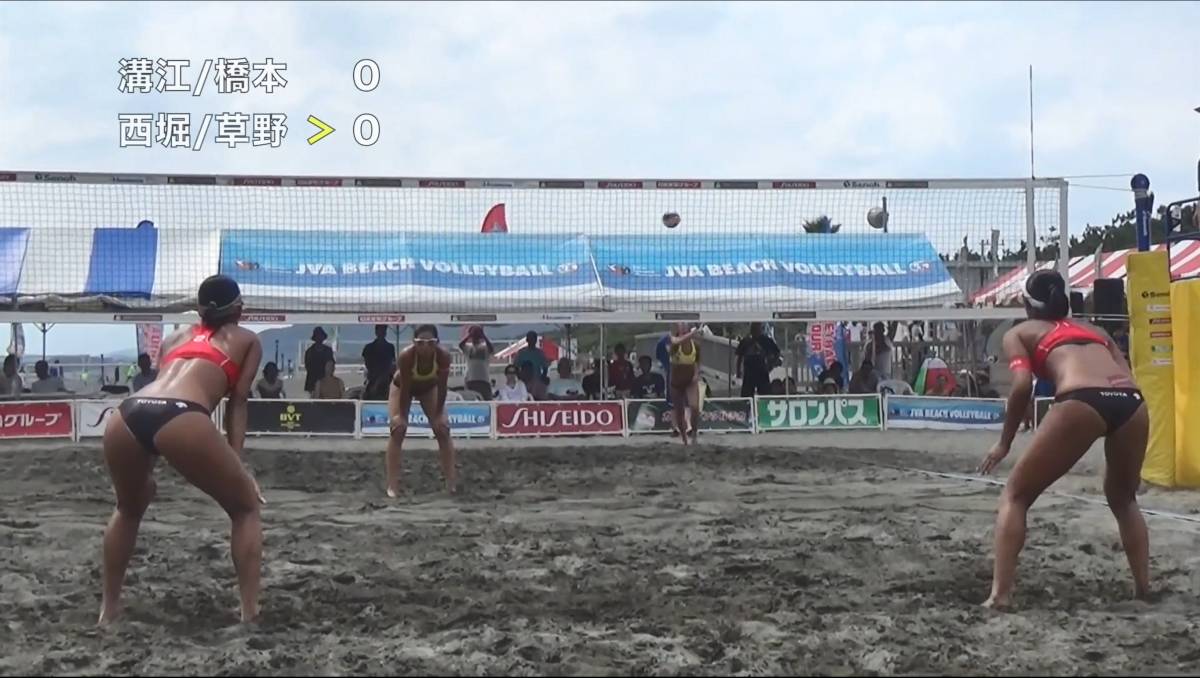 2017 JBV Japan beach volleyball Tour no. 7 war flat . convention [ woman decision .] official image large je -stroke BD compilation 