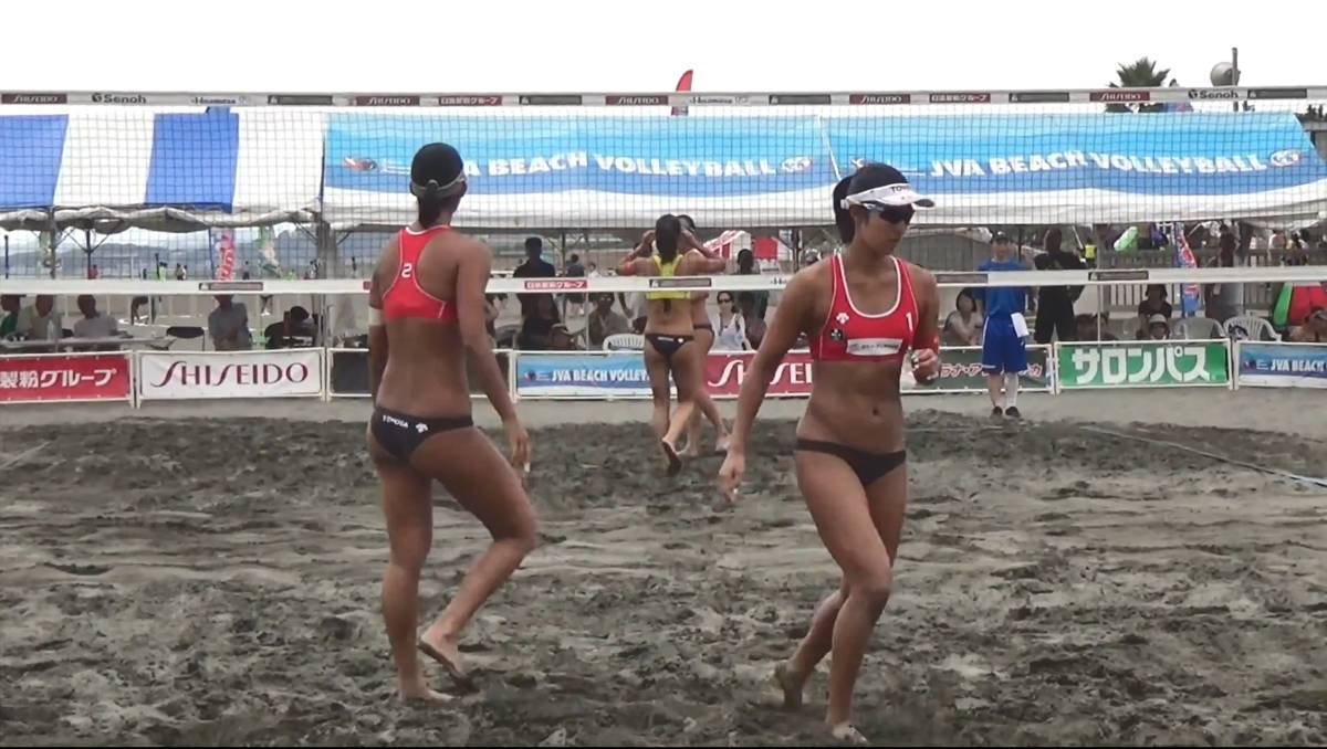 2017 JBV Japan beach volleyball Tour no. 7 war flat . convention [ woman decision .] official image large je -stroke BD compilation 