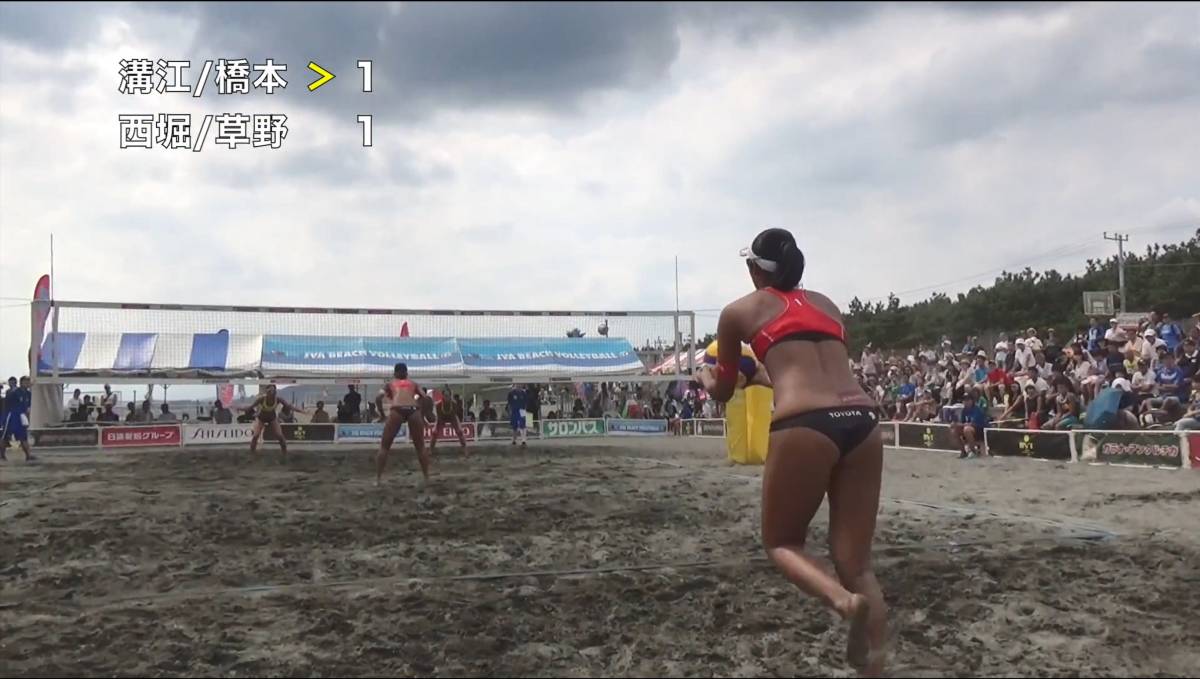 2017 JBV Japan beach volleyball Tour no. 7 war flat . convention [ woman decision .] official image large je -stroke BD compilation 