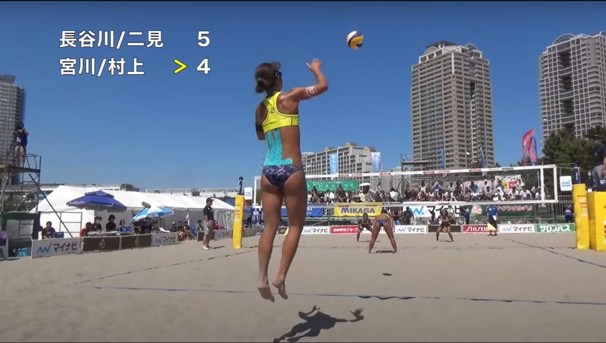 JBV Japan beach volleyball ream . official 2017 year minor bi Japan Tour no. 1 war Tokyo convention [ woman decision .] large je -stroke BD compilation 